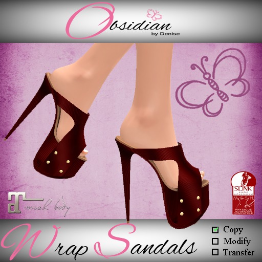 Wrap Sandals – Obsidian