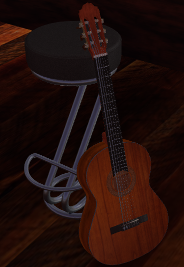 Guitar with Players Stool – HVW